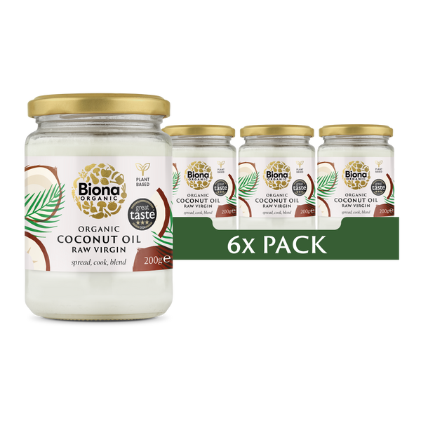 Raw Virgin Coconut Oil 6x200g