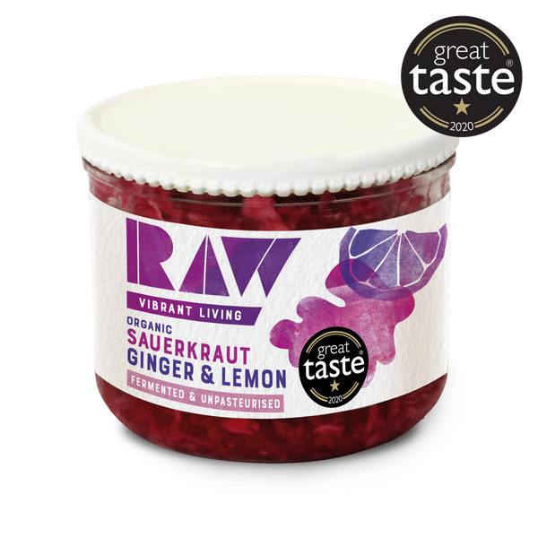 FRESH SAUERKRAUT  GINGER & LEMON 410g