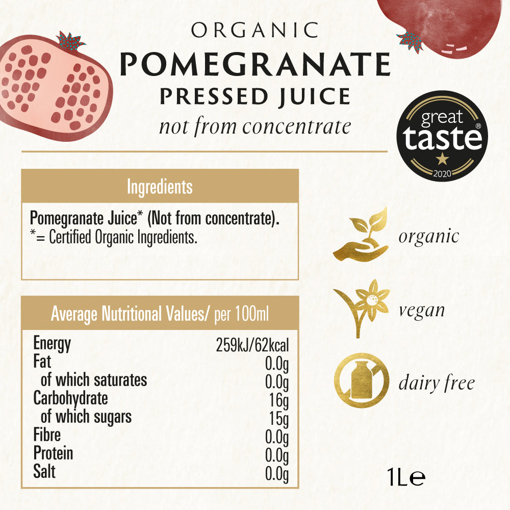 Pomegranate Pure Juice 1L – Biona