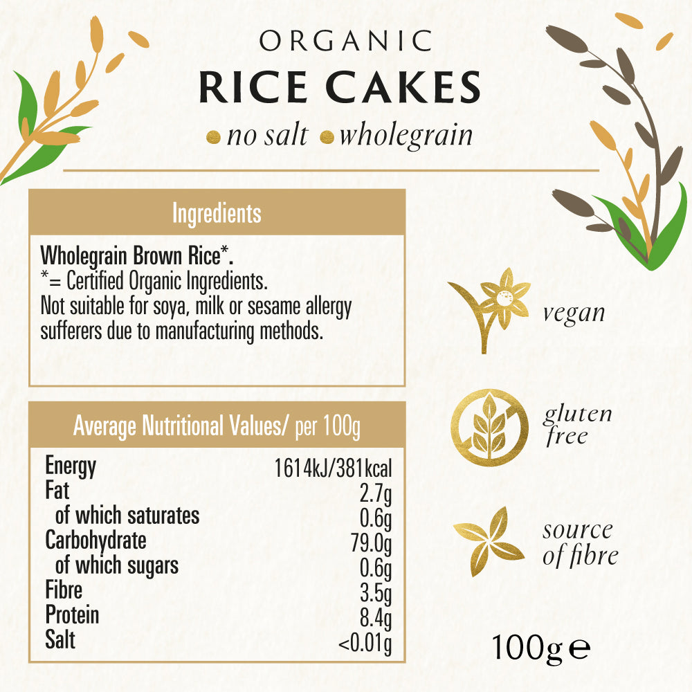 Not Natural Rice RICE CAKES - NO SALT – Biona