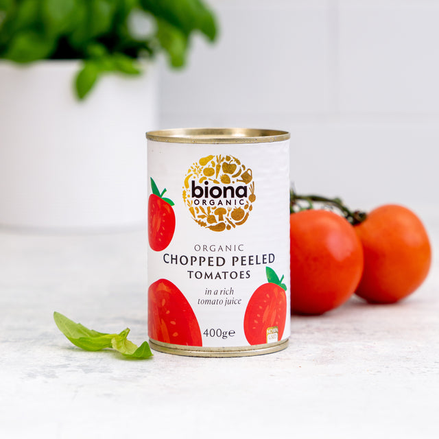 Biona Pattern CHOPPED TOMATOES 12x400g – Biona